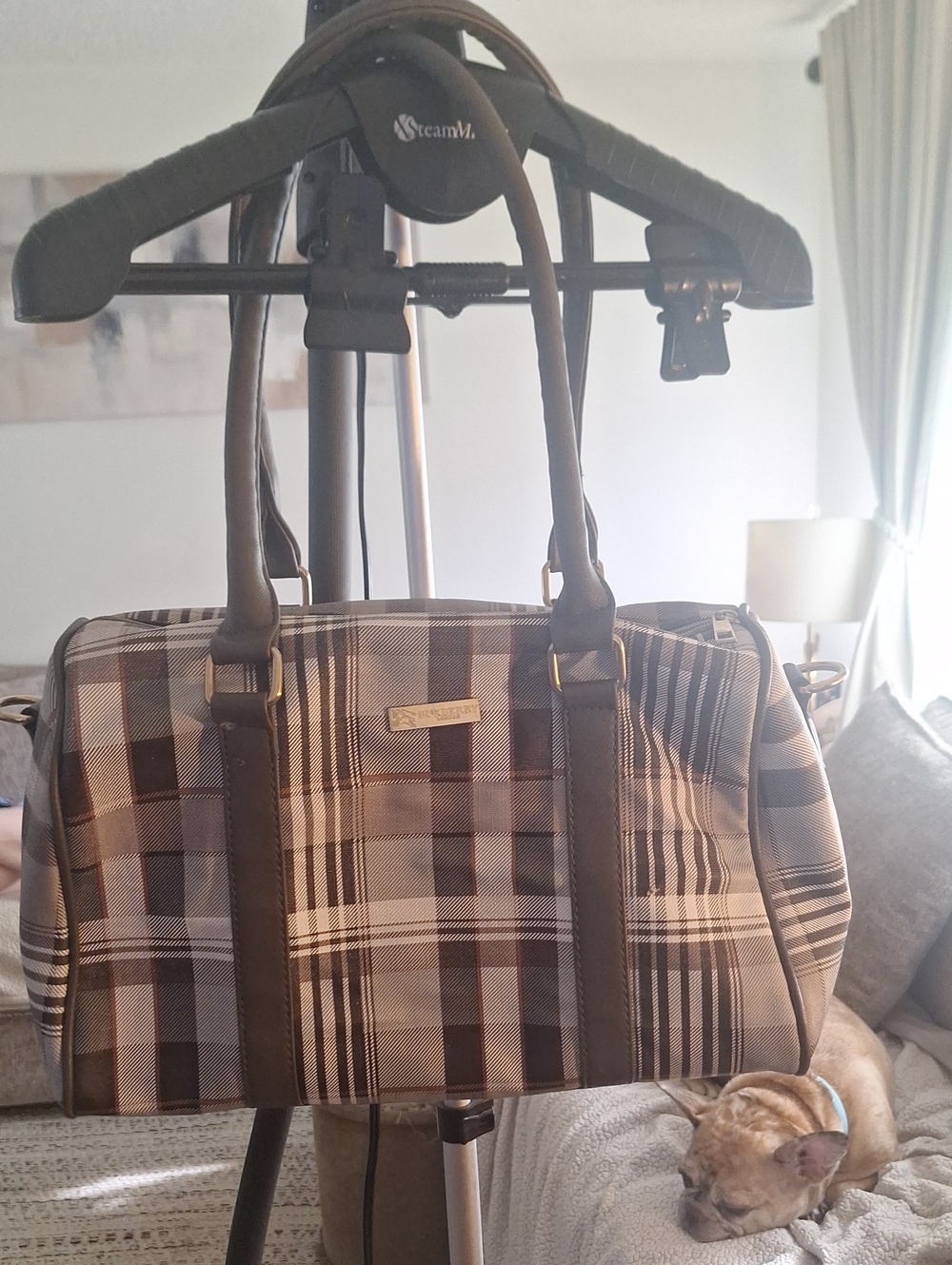 Burberry Like- Plaid Duffel Bag
